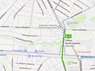 Ул. Шеболдаева 95 - Комсомольская пл.