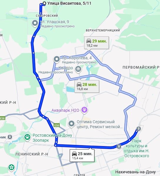 Висаитова 5/11 - Менжинского 2