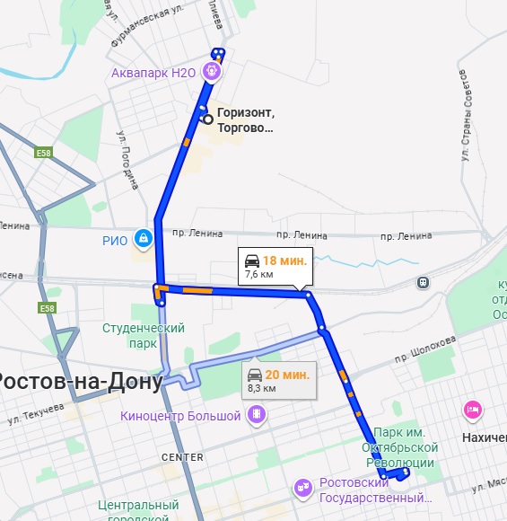 Горизонт - Театральная площадь